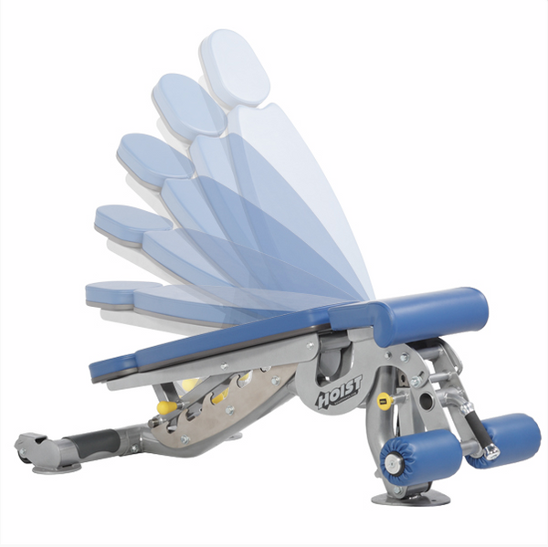 HOIST Commercial Freeweight CF-3162 Adjustable Flat-Decline Bench