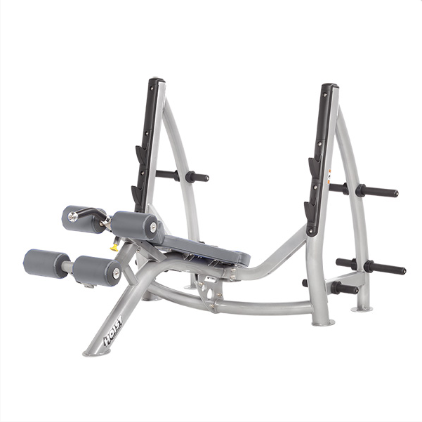 HOIST Commercial Freeweight CF-3177-A Decline Olympic Bench With Storage