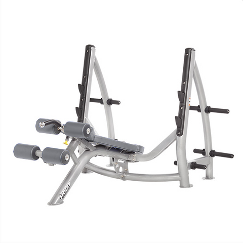HOIST Commercial Freeweight CF-3177-A Decline Olympic Bench With Storage